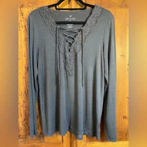 American Eagle Soft & Sexy Shirt // Women’s Shirt // Long Sleeve Shirt